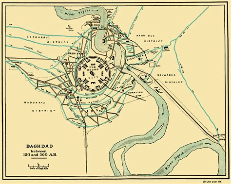 Baghdad Between 150 and 300 A.H. [1805x1445] | Baghdad