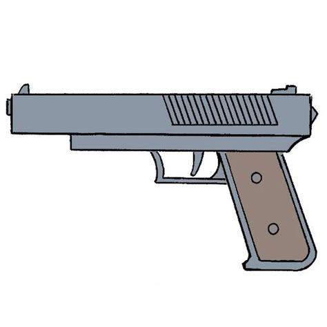 Small Gun Drawing