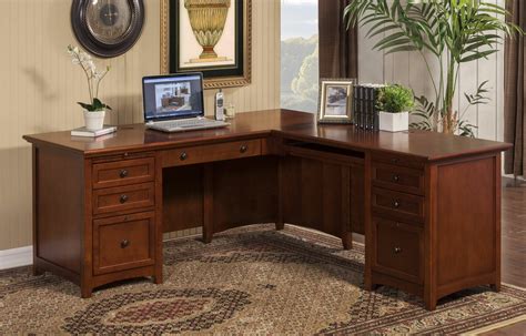 Lark Manor Worchester L-Shape Executive Desk & Reviews | Wayfair