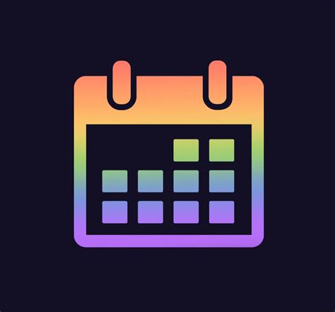 rainbow calendar icon | App icon, App covers, App logo