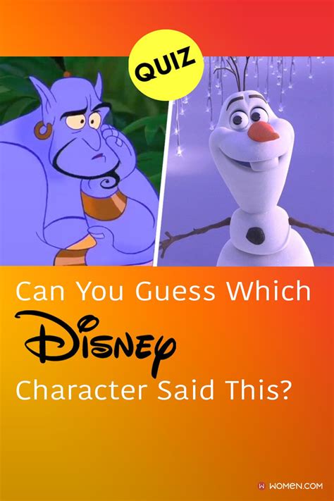 Quiz can you guess which disney character said this – Artofit