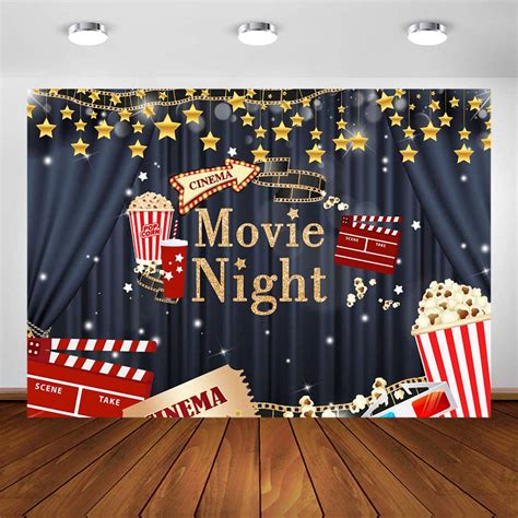 Buy Avezano Cinema Movie Night Backdrop Drive in Movie Night Theme ...