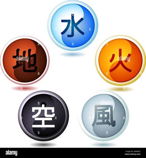 Five elements chinese medicine Stock Vector Images - Alamy