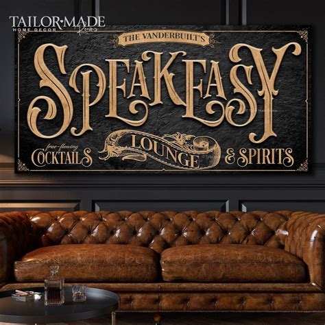 Speakeasy Bar Sign, Lounge Bar Sign, Speakeasy Lounge Sign,bar Wall ...