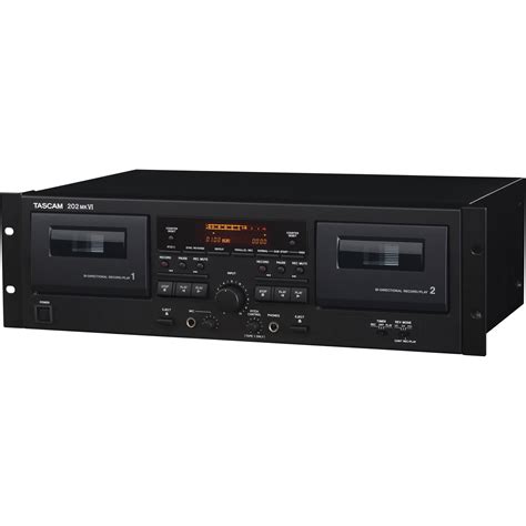 Tascam 202mkVI Dual Cassette Deck 202MKVI B&H Photo Video