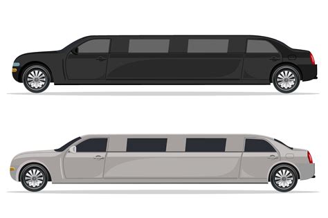 white and black limousine, design | Black limousine, Limousine ...