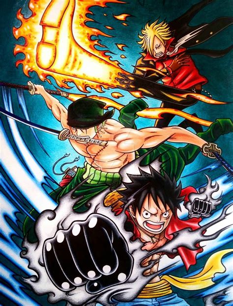 Luffy And Zoro And Sanji