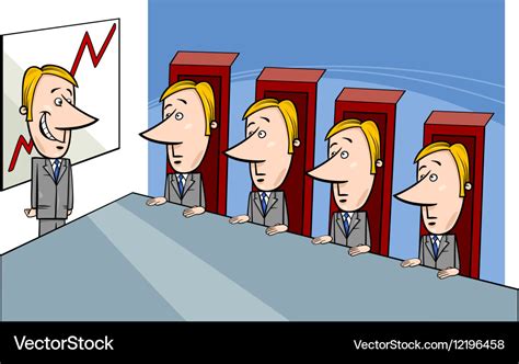 Board of directors cartoon Royalty Free Vector Image