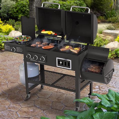 Smoke Hollow 3500 Gas/Charcoal/Smoker Grill with Side Burner: Amazon.ca ...