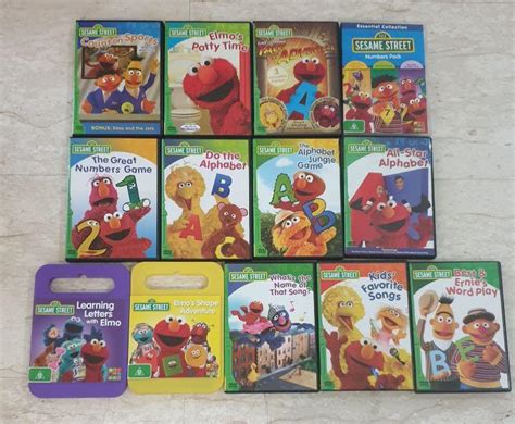 Sesame Street DVD for kids 13 pieces, Hobbies & Toys, Toys & Games on ...