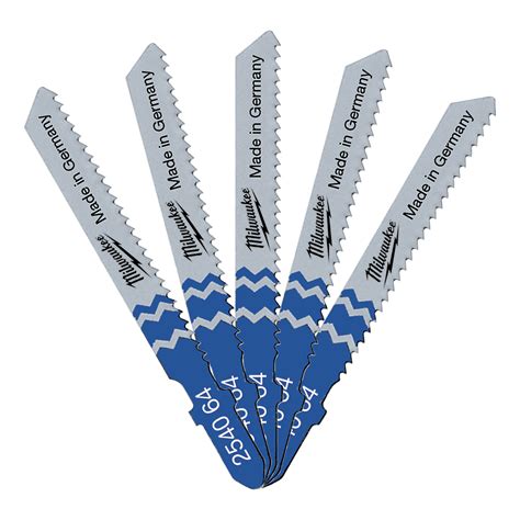 Milwaukee T118B Jigsaw Blades 55mm x 2mm 4932254064 (Pack of 5) | DSD TOOLS