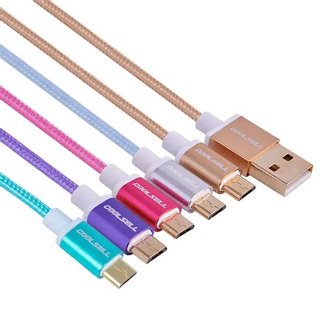 5pcs/lot 30cm 1ft/120cm 4ft Micro USB Cable Fast Charging and Data Sync ...