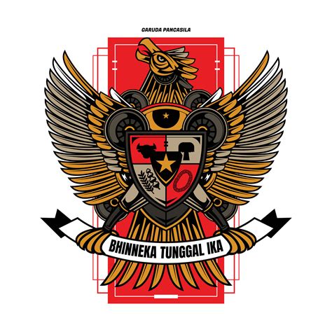 Vector Illustration Mecha Garuda Pancasila Indonesia Template 11015320 ...