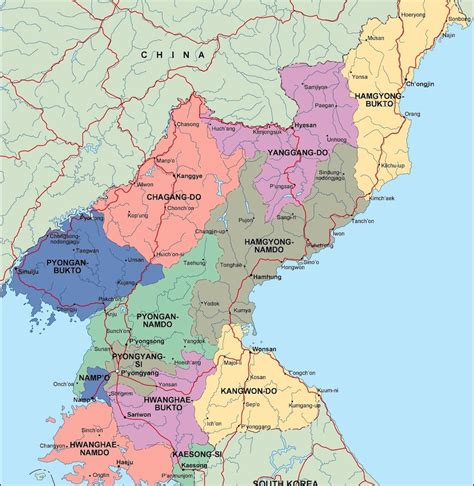 N Korea World Map – Topographic Map of Usa with States