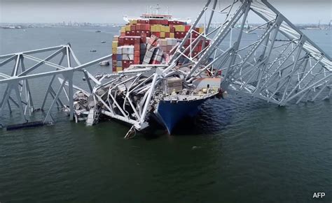 Baltimore Bridge Collapse: Drone Footage Shows Collapsed US Bridge ...