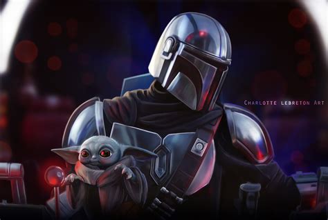 The Mandalorian And Baby Yoda Wallpaper