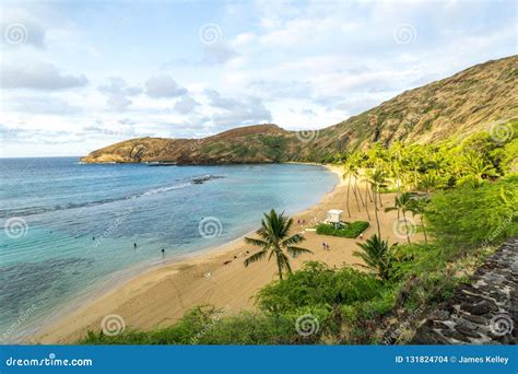 Hanauma Bay Beach Early Morning Sunrise - Oahu Hawaii Stock Photo ...