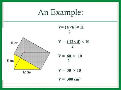 Volume formula of a triangular prism - apeferyX