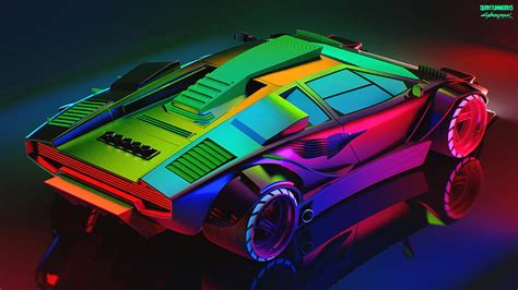 Cyberpunk 2077 Lamborghini Countach 1080P, 2K, 4K, 5K HD wallpapers ...