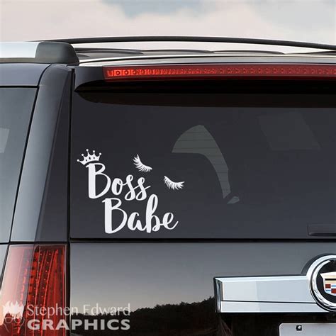 Boss Babe Car Decal Girl Boss SUV Sticker Vehicle Decal | Etsy