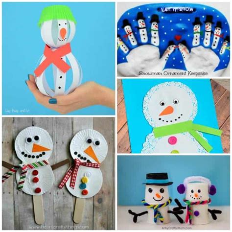 Cute Snowman Crafts for Kids to Make This Winter