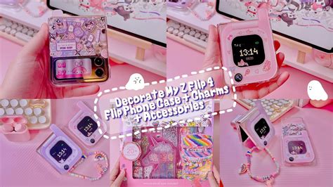 Decorating My Galaxy Z Flip 4 Cases + Accessories 💕 Cute Flip Phone ...