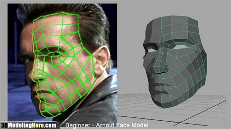 How to Model a Face - Low Poly Beginner 3D Modeling Tutorial - YouTube