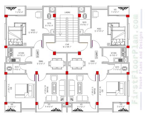 Multi Storey Residential Building Floor Plan - Image to u