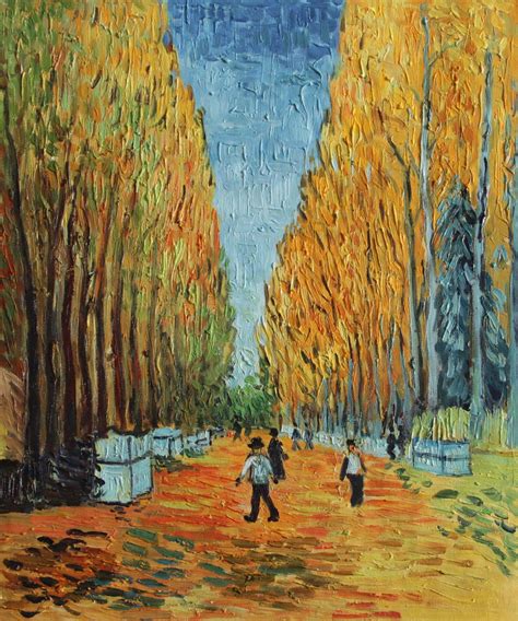 VG27-Alychamps-Vincent van Gogh Repro Oil Painting on Canvas 20x24 ...