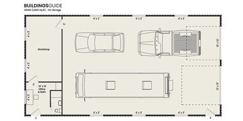 30x60 RV Garage Kits, Plans & Designs