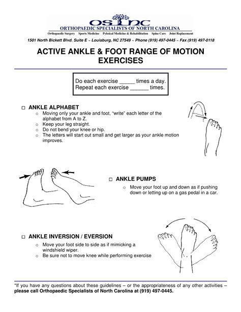 Active Ankle & Foot Range of Motion Exercises - DocsLib