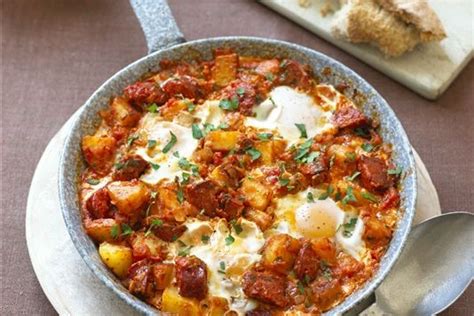 Huevos rancheros with chorizo recipe