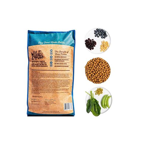 Wild Earth Dog Food for Allergies, Vegan Dry Dog Food, High Protein ...