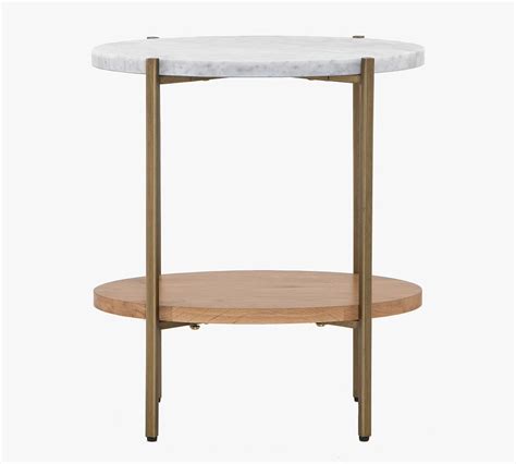 Modern Oval Marble Side Table | Pottery Barn