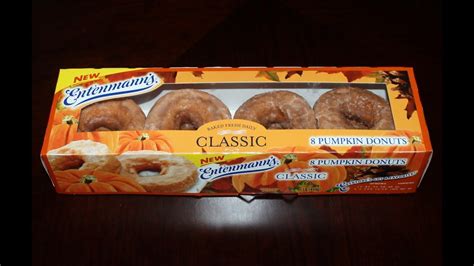 Entenmann's: Pumpkin Donuts Taste Test - YouTube