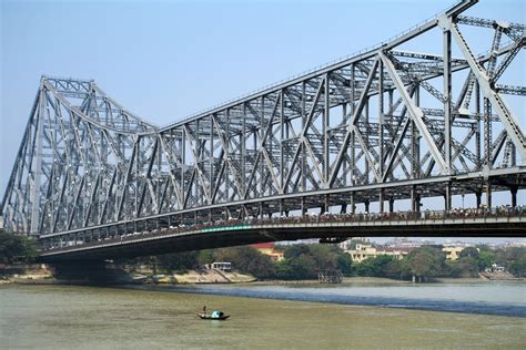 Hoogly river and Howrah Bridge Kolkata