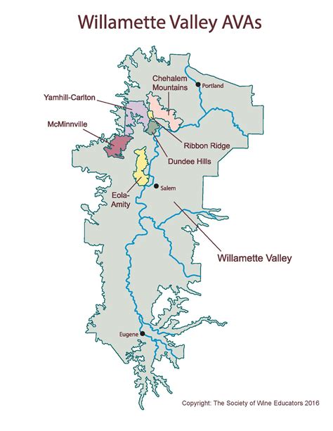 New Map of the Willamette Valley – Wine, Wit, and Wisdom