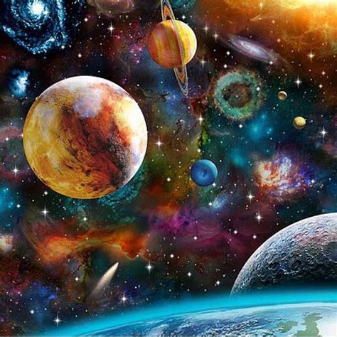 Diamond Painting - Full Round - Galaxy Universe | Space art, Planet ...