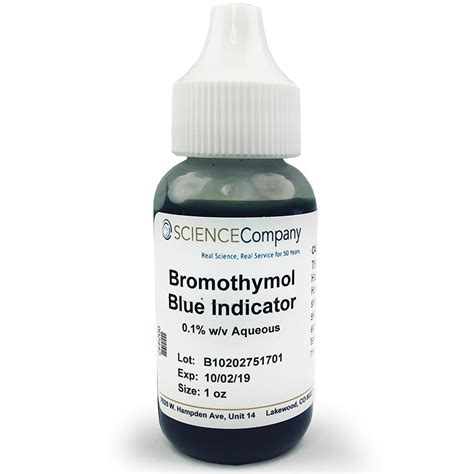 Bromothymol Blue pH Indicator, 1 oz.