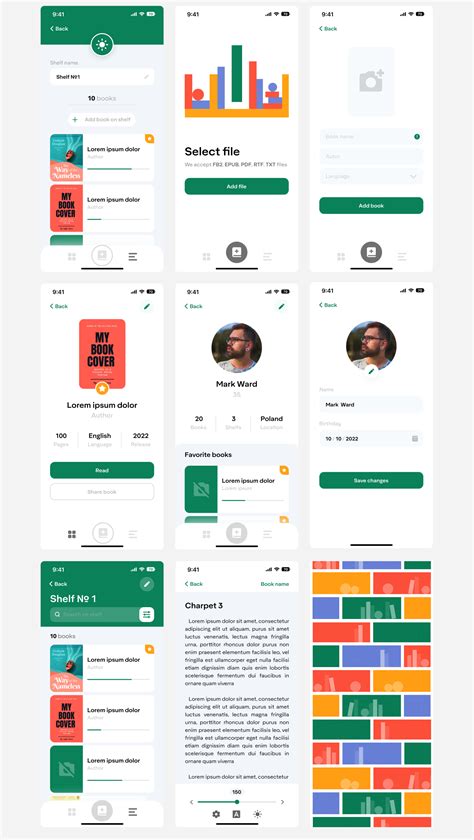 Mobile library app design :: Behance