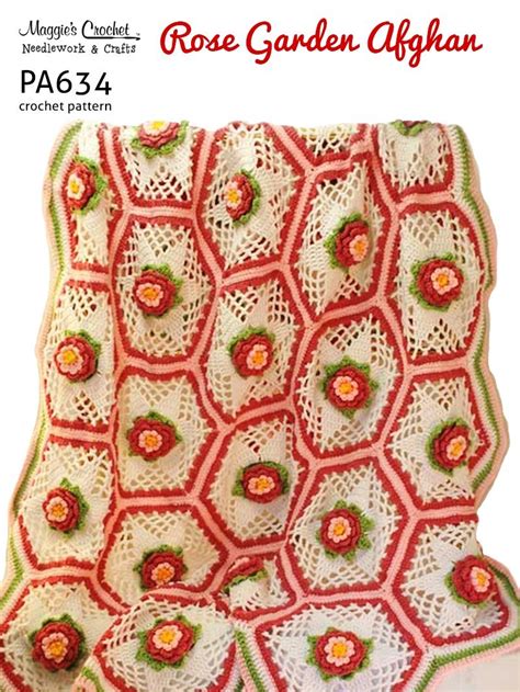 Crochet Rose Afghan Pattern – Crochet For Beginners