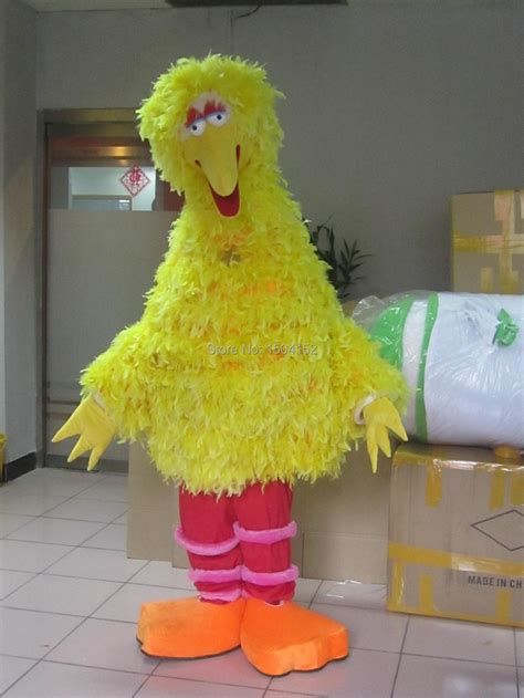 Big Bird Sesame Street Mascot Costume Suit Fancy Dress Halloween ...