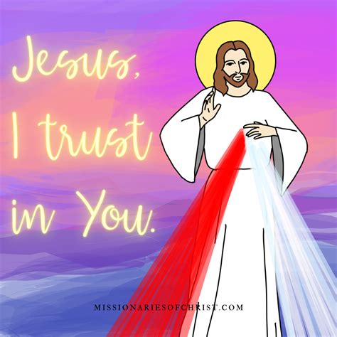 Jesus I Trust in You - Missionaries of Christ - Catholic Reading for ...