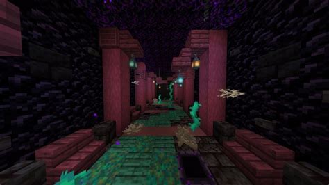 Hallway that rains obsidian Minecraft Map