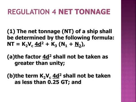 PPT - International Convention on Tonnage Measurement of Ships ...