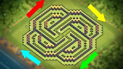 New 'UNBEATABLE' Town hall 9 Base Layout (CoC Th9) Best Trophy Pushing ...