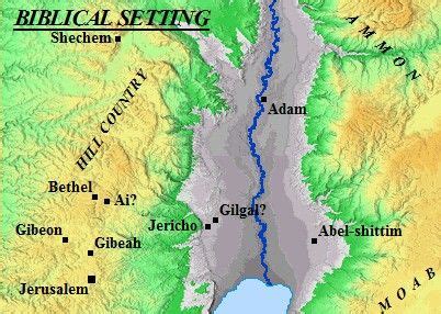 Battle of Jericho | Bible mapping, Old testament bible, Bible