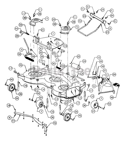 Cub Cadet Mower Parts Diagram