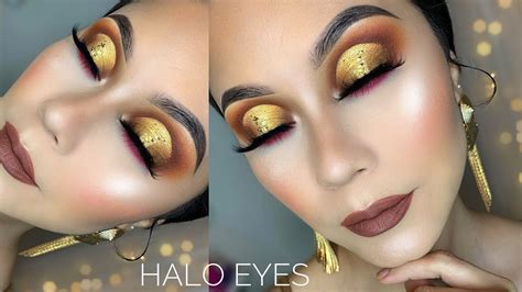 MAQUILLAJE HALO EYES DORADO delanci cosmetics 2020 - YouTube