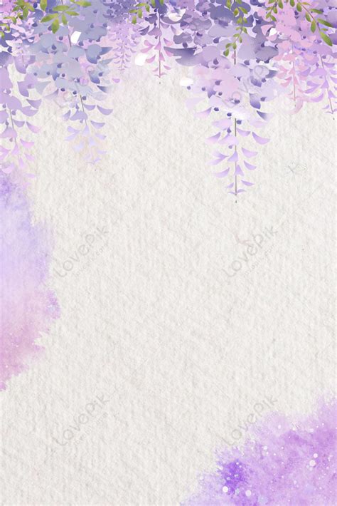 Purple Watercolor Literary Floral Advertising Background Download Free ...